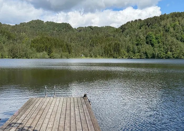 Prázdninový dům Flott Familiehytte Pa Haukas I Strandebarm Kvam (Hordaland)